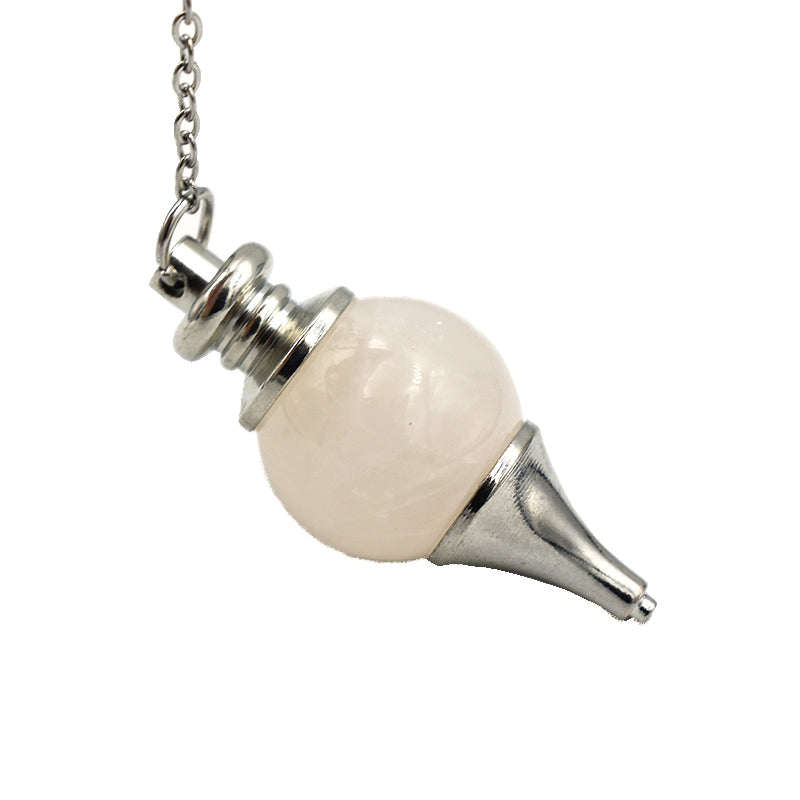 Pendolino tondo in Quarzo Rosa