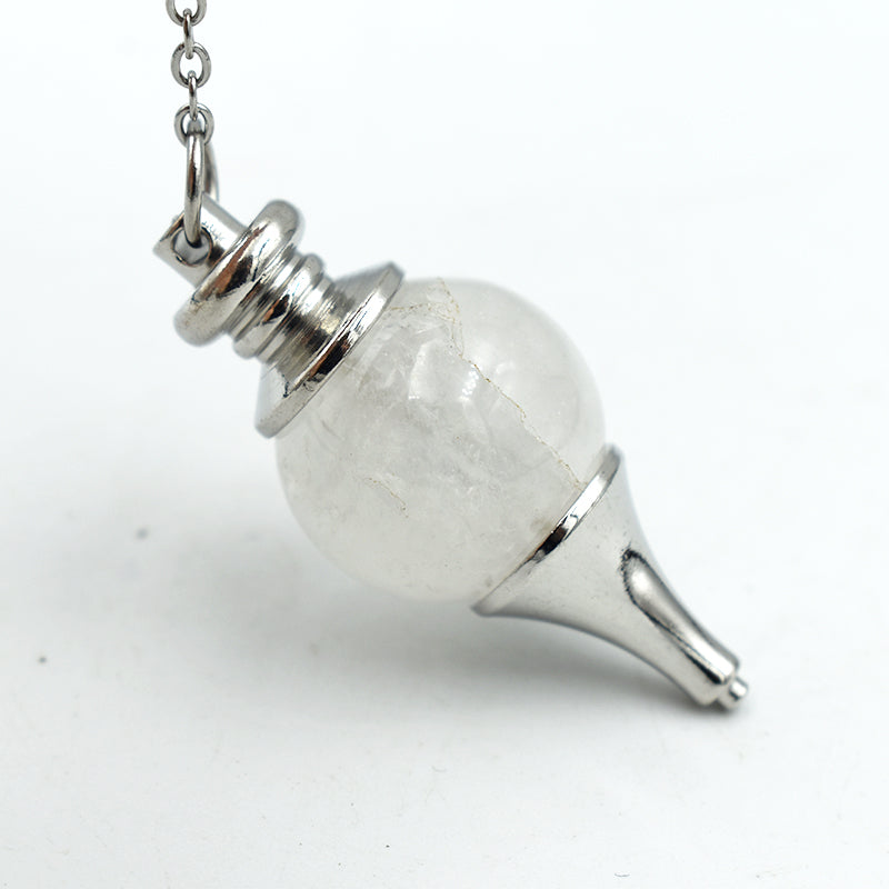 Pendolino tondo in Quarzo Ialino