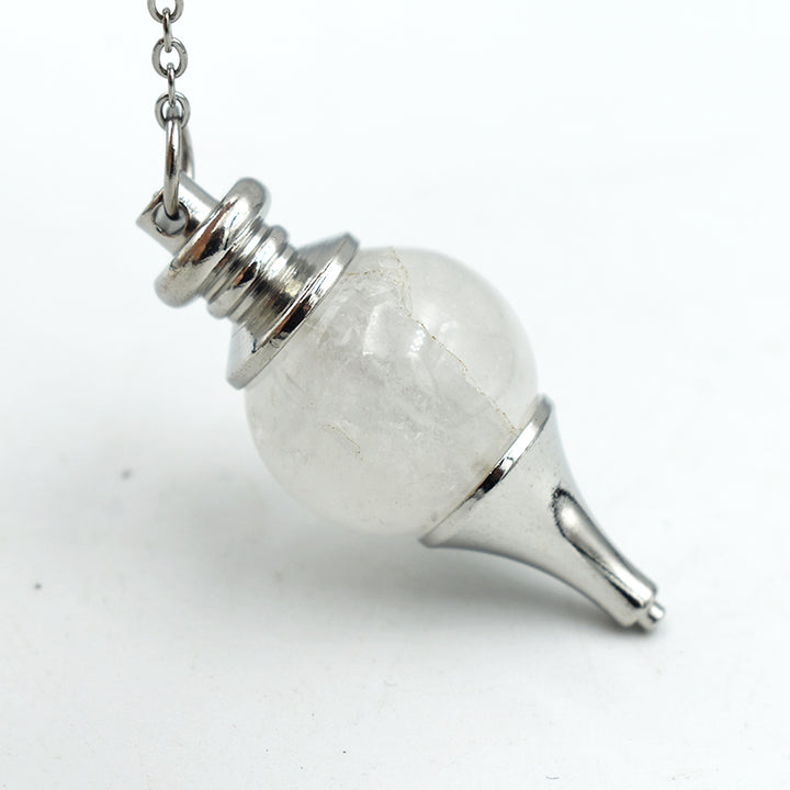 Pendolino tondo in Quarzo Ialino