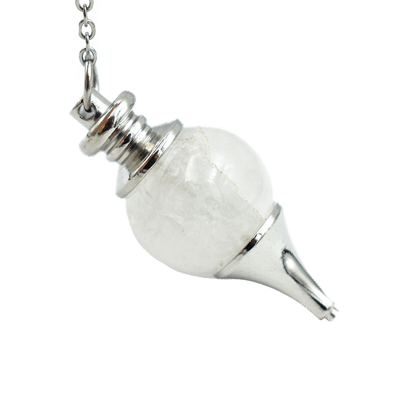 Pendolino tondo in Quarzo Ialino