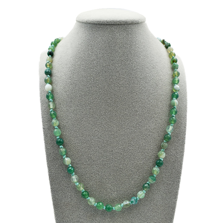 Collana in Agata verde