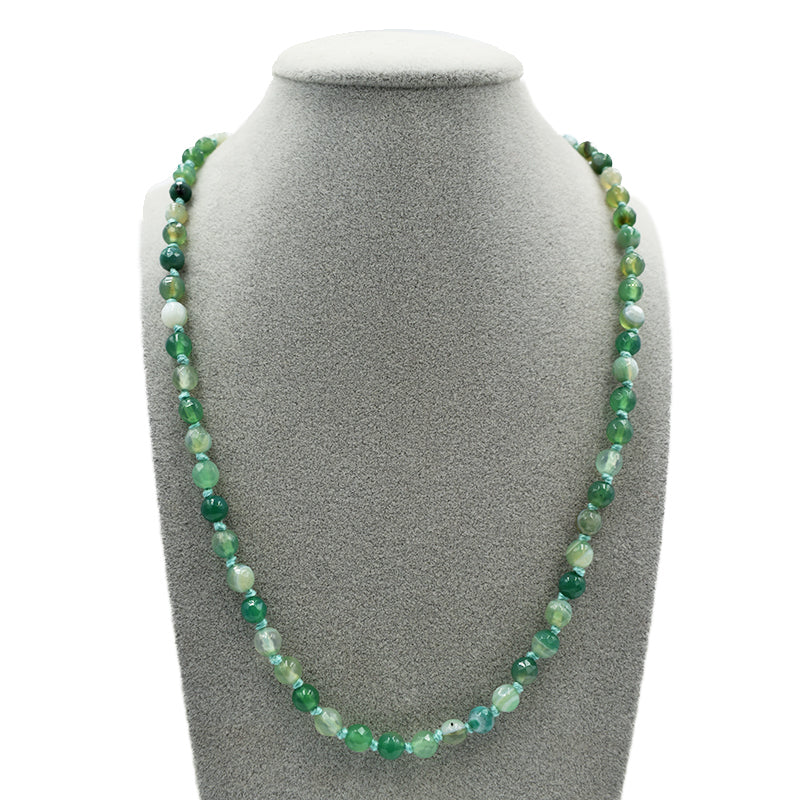 Collana in Agata verde