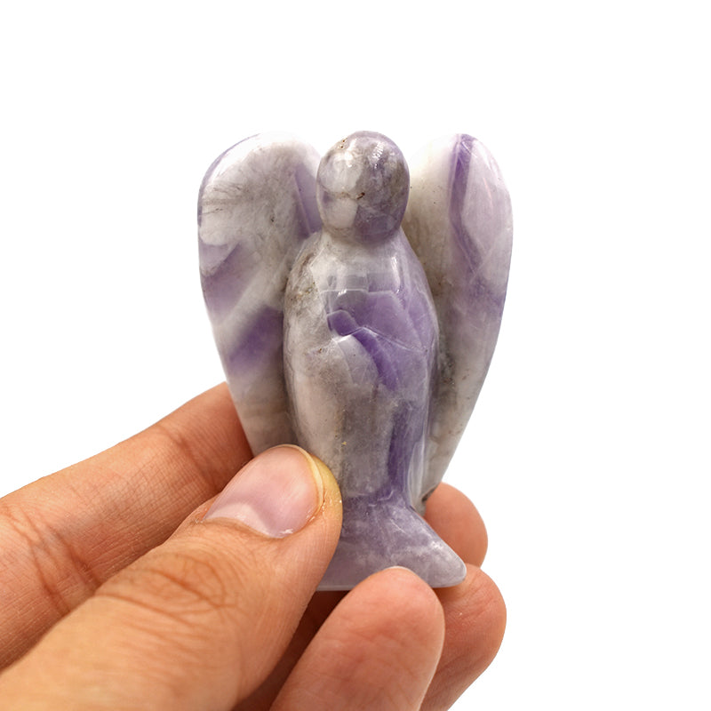 Angelo in Quarzo Ametista a bande