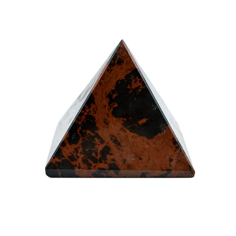 Piramide in Ossidiana Mogano