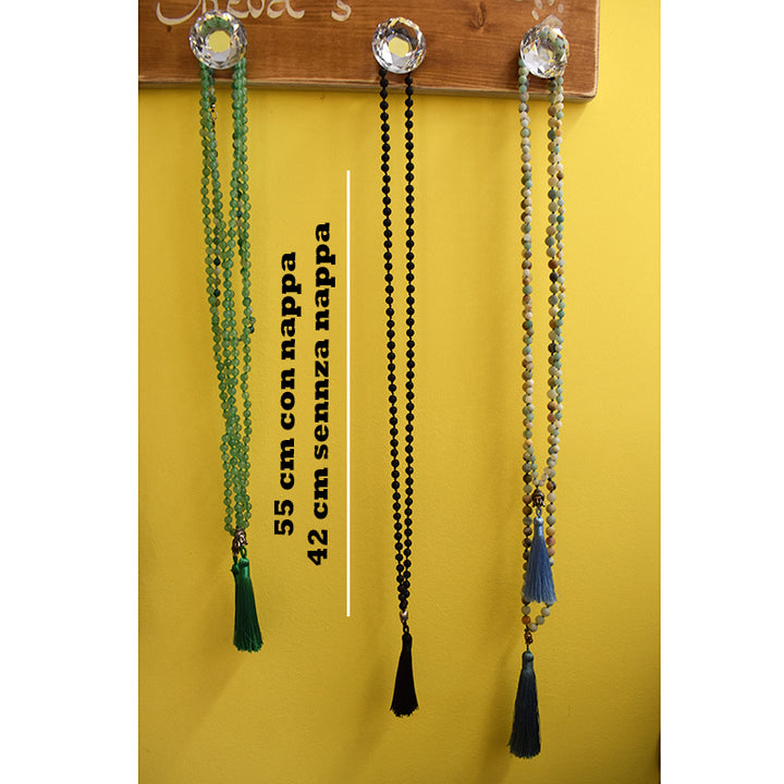 Mala tibetano in Pietra Lavica
