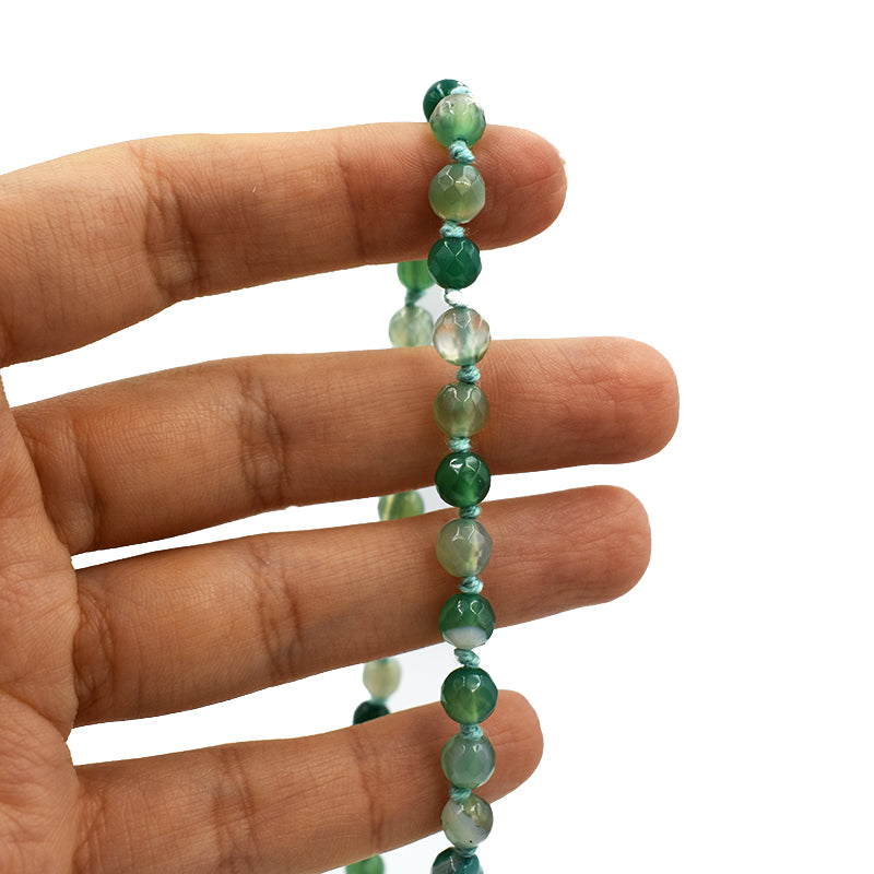 Collana in Agata verde