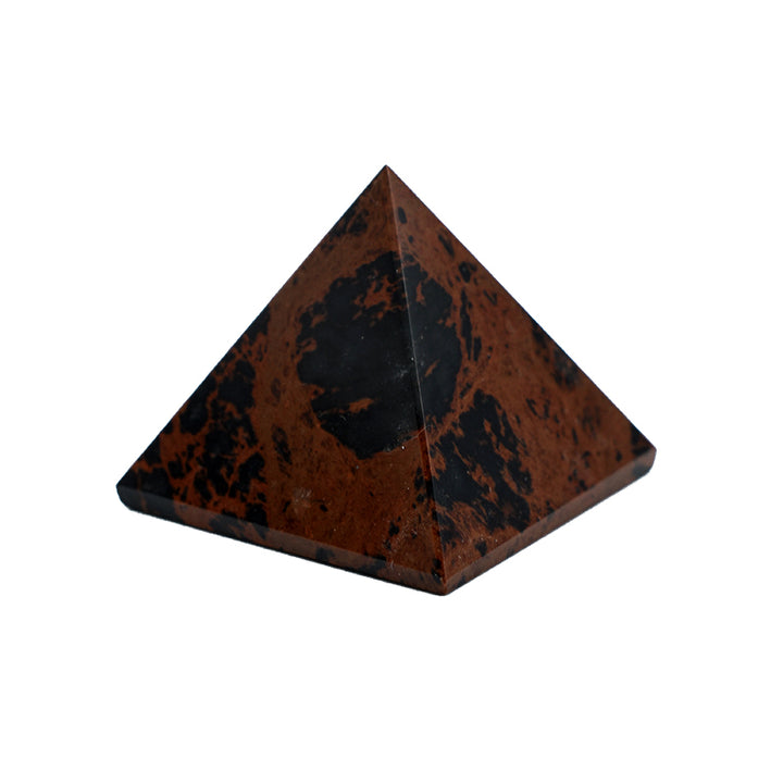 Piramide in Ossidiana Mogano