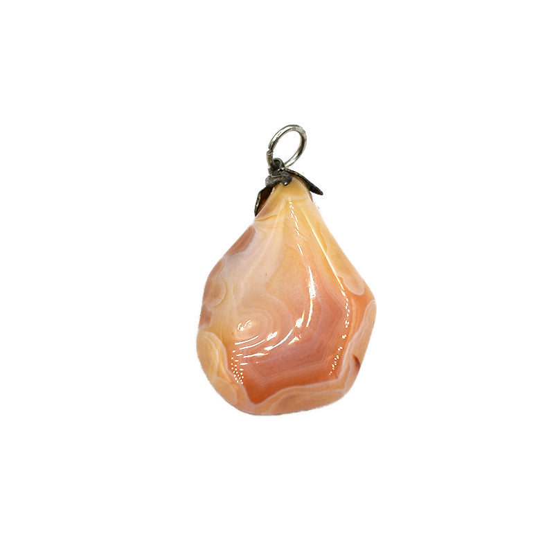 Ciondolo in Agata del Botswana Rosa