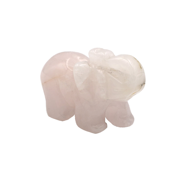 Elefantino in Quarzo Rosa