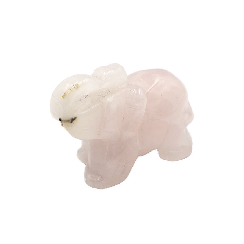 Elefantino in Quarzo Rosa
