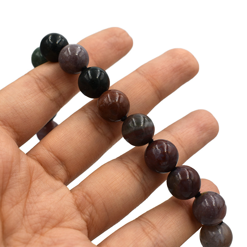 Collana in Agata policroma