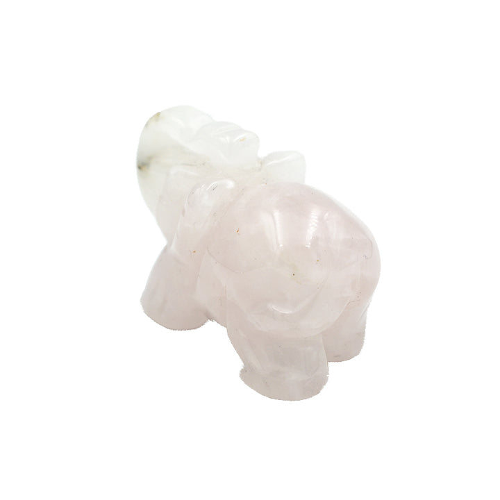 Elefantino in Quarzo Rosa