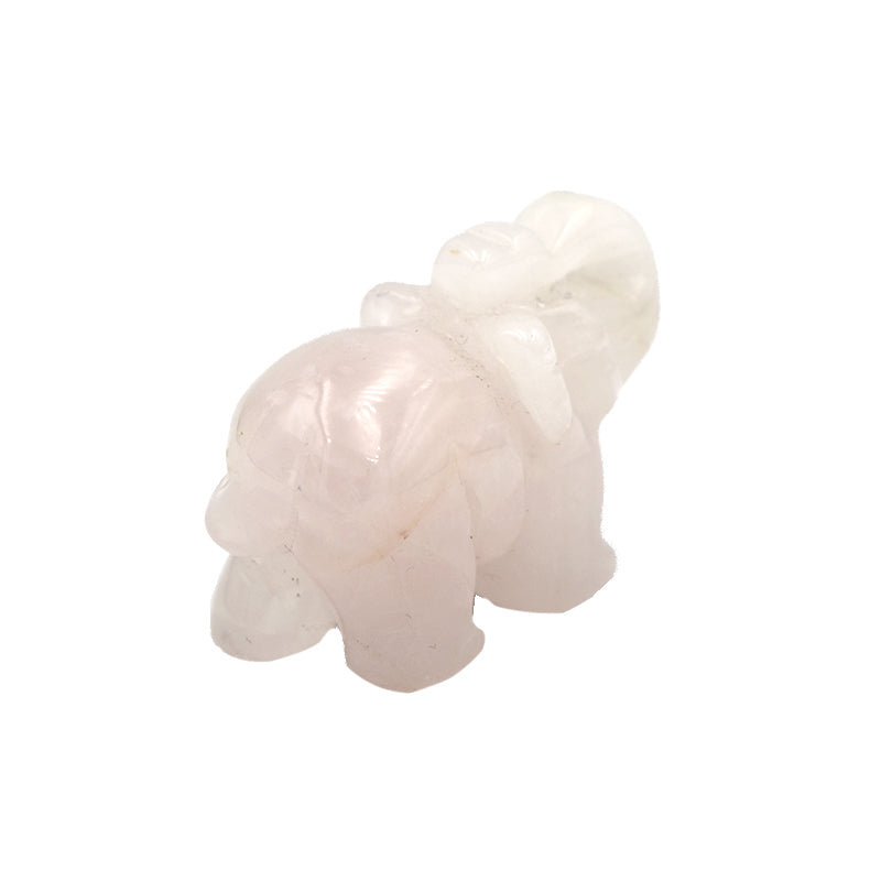 Elefantino in Quarzo Rosa