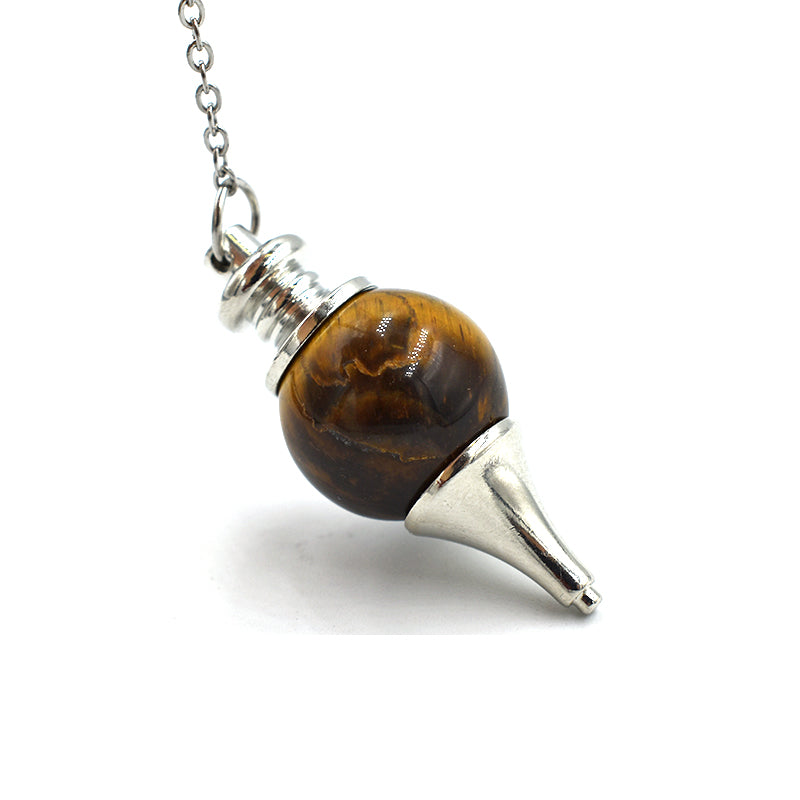 Pendolino tondo in Occhio di Tigre