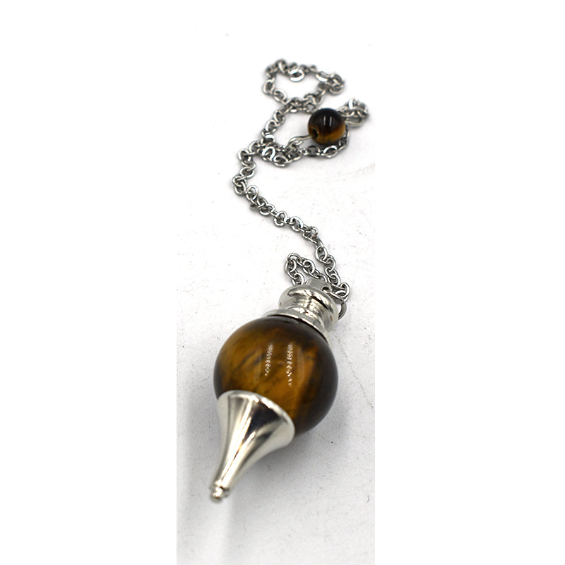 Pendolino tondo in Occhio di Tigre