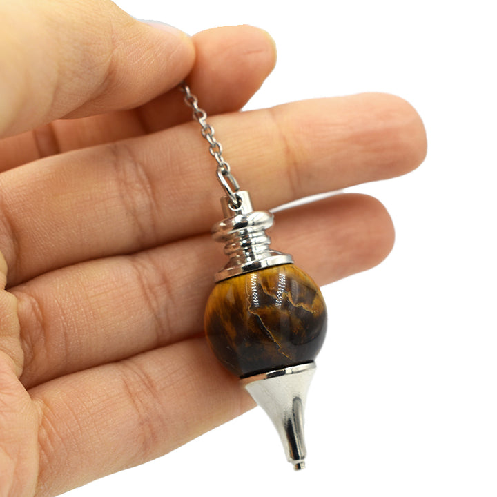 Pendolino tondo in Occhio di Tigre