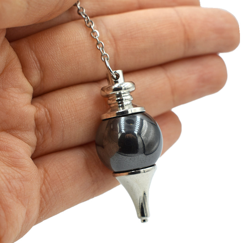 Pendolino tondo in Ematite