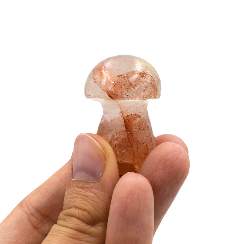 Funghetto in Quarzo Ematoide