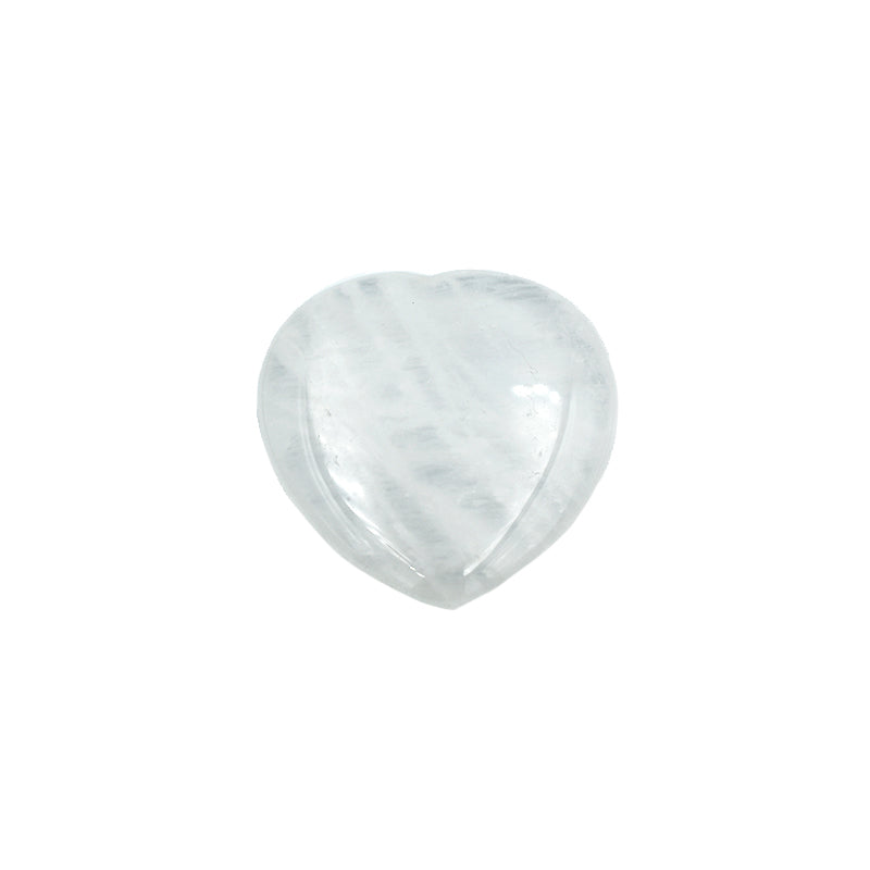 Cuore con incavo in Quarzo Ialino