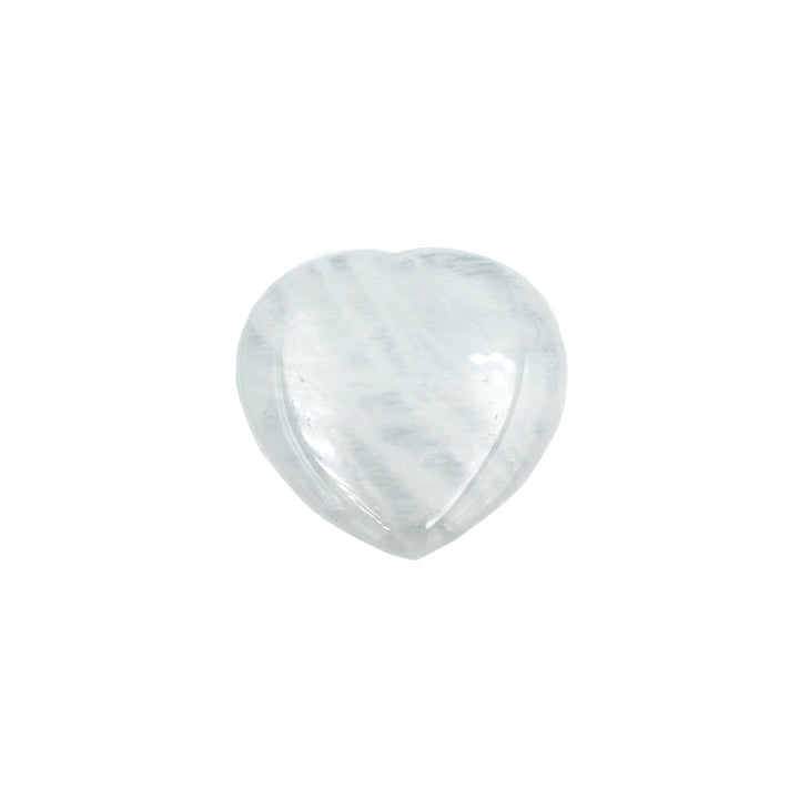 Cuore con incavo in Quarzo Ialino