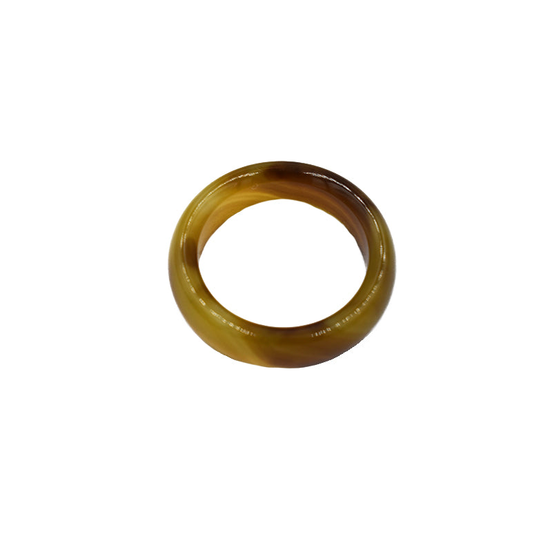 Anello in Agata Marrone