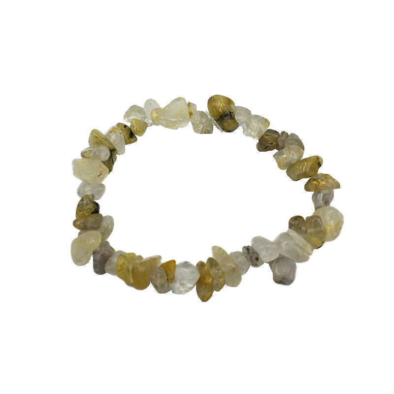 Bracciale in chips di Quarzo Rutilato