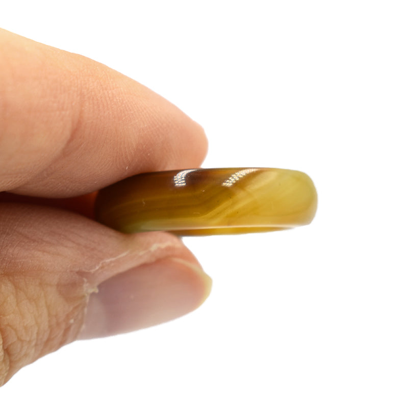 Anello in Agata Marrone