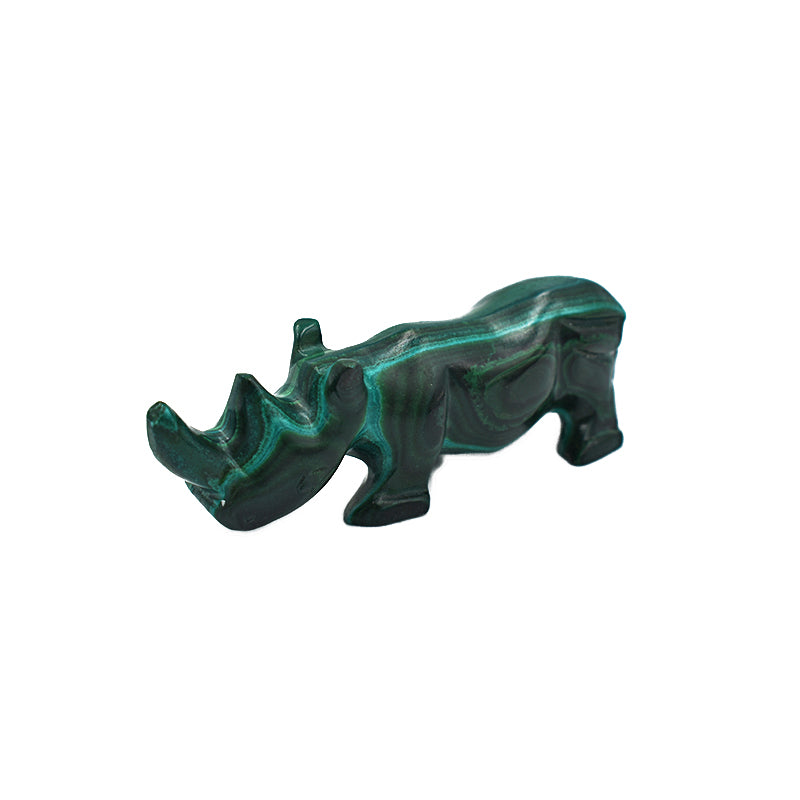 Rinoceronte in Malachite