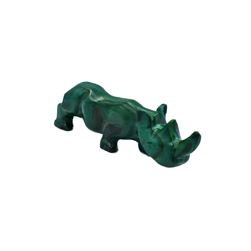 Rinoceronte in Malachite