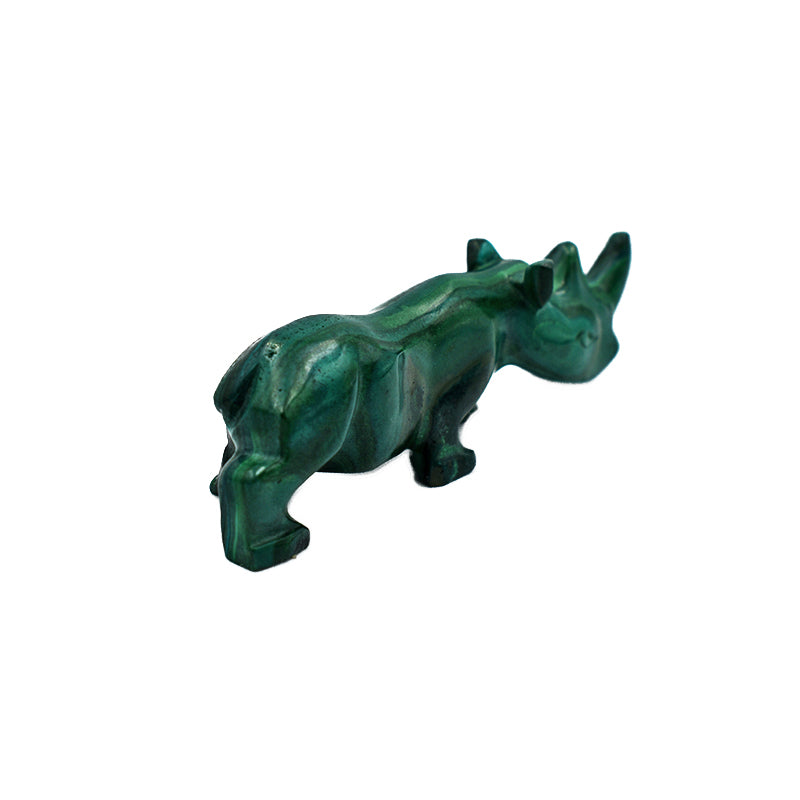 Rinoceronte in Malachite