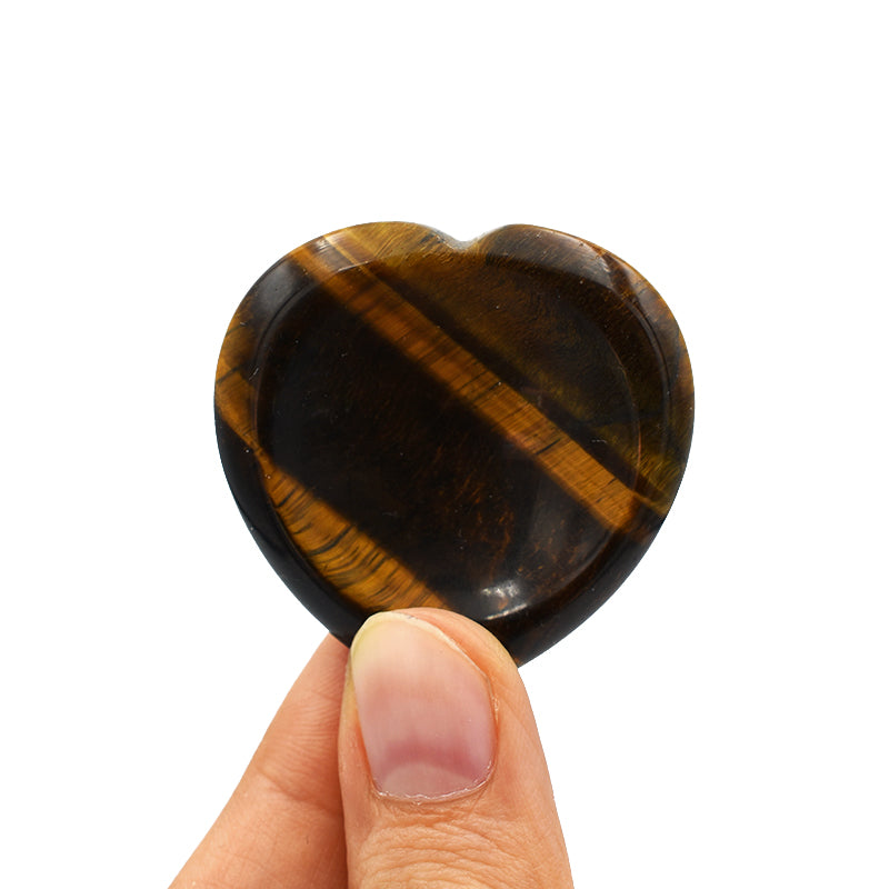 Cuore con incavo in Occhio di Tigre