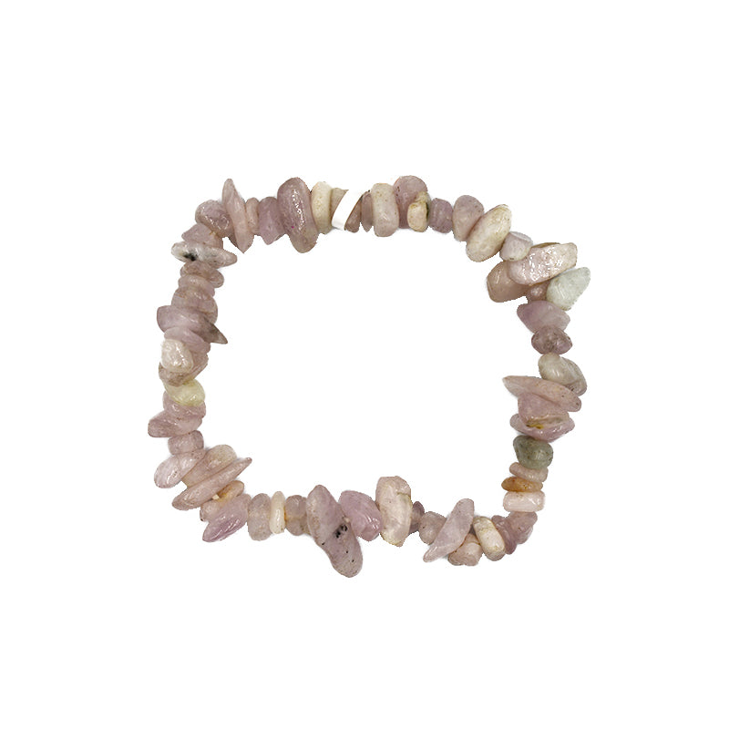 Bracciale in chips di Kunzite