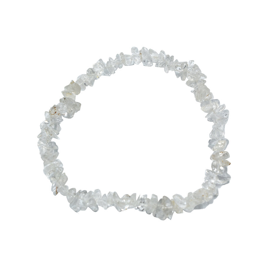 Braccialetto in chips di Quarzo Ialino