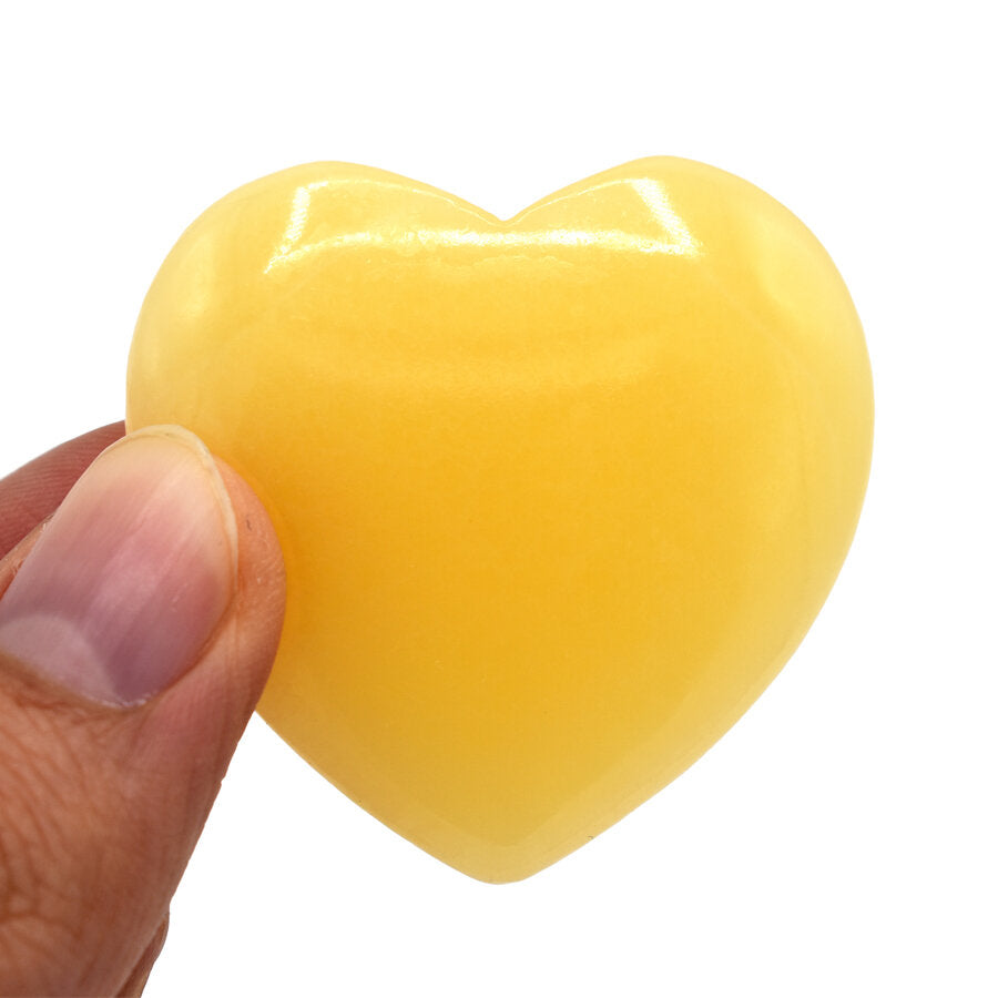 Cuore di Calcite Gialla