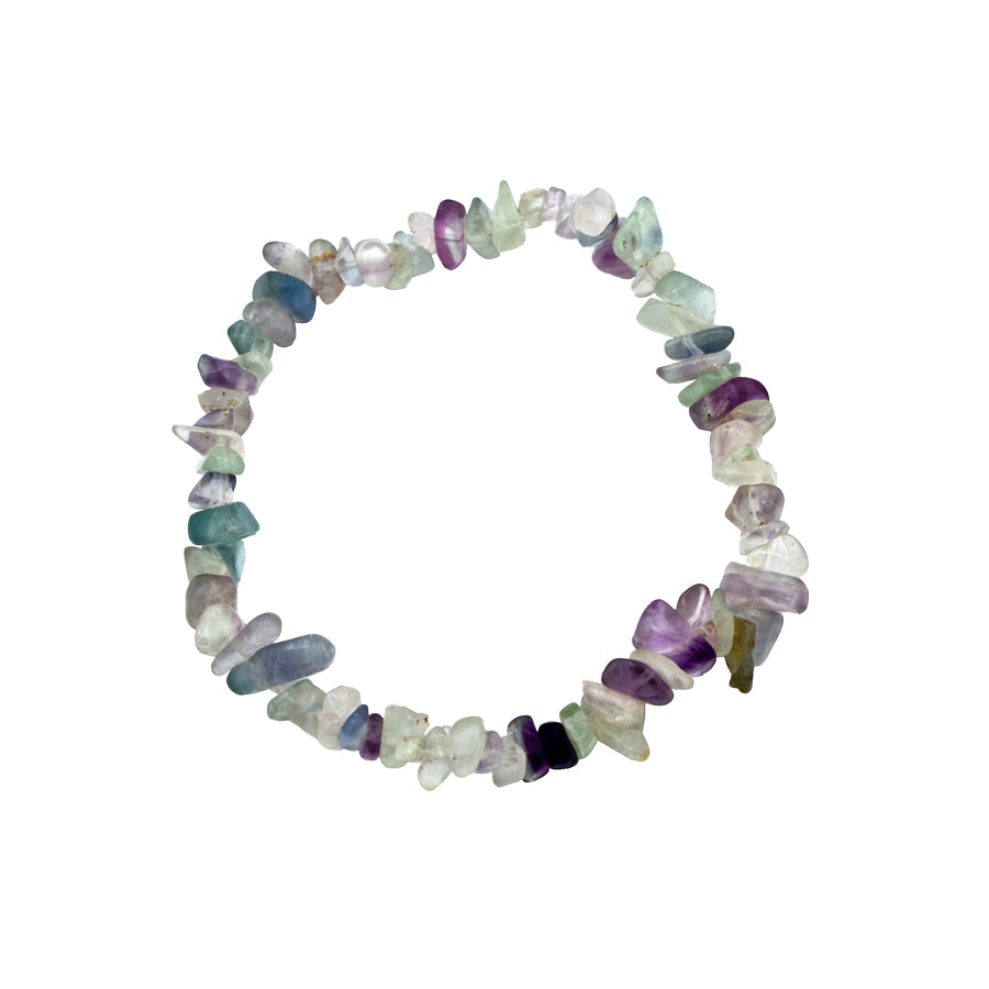 Bracciale in chips di Fluorite