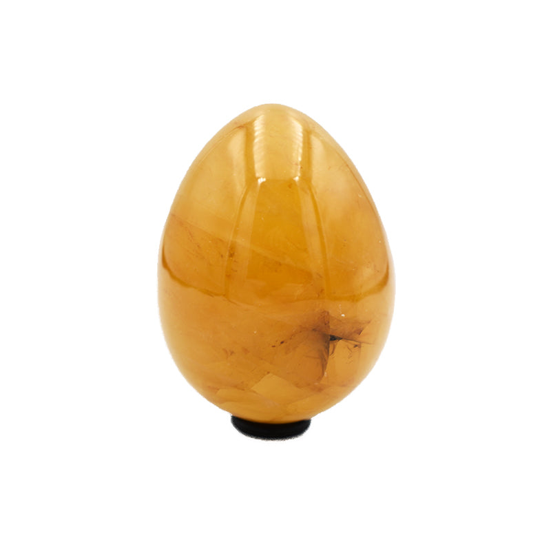 Uovo in Quarzo Ematoide (con apertura)