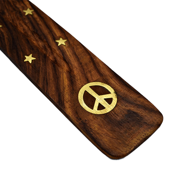 Portaincenso in legno - Simbolo Pace