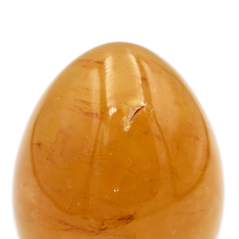 Uovo in Quarzo Ematoide (con apertura)