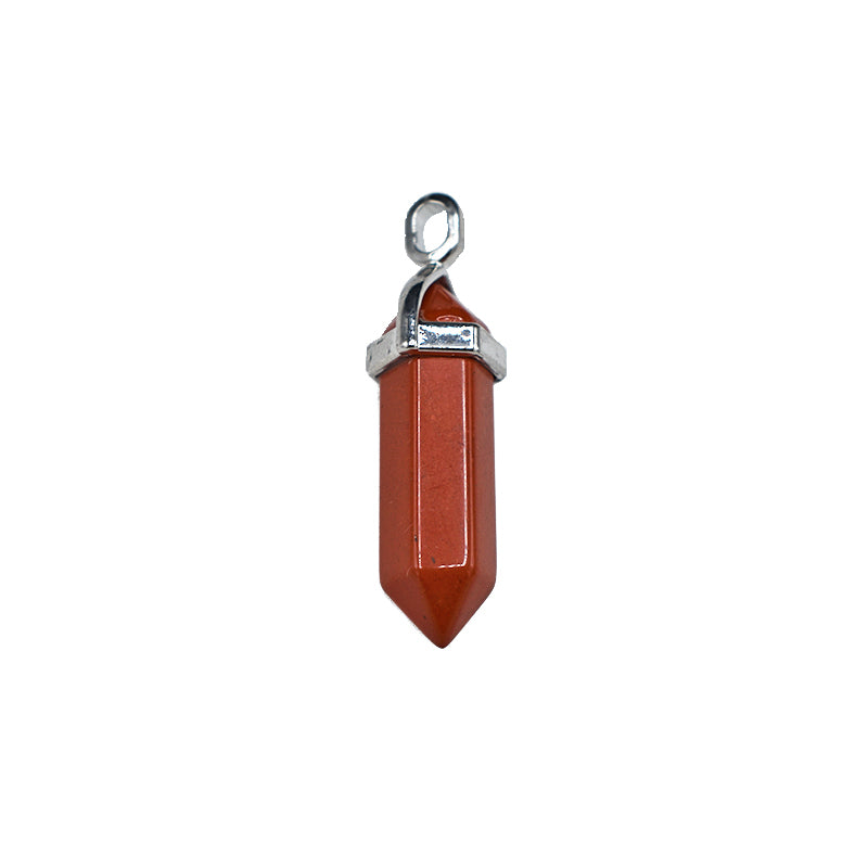 Ciondolo punta di Diaspro Rosso