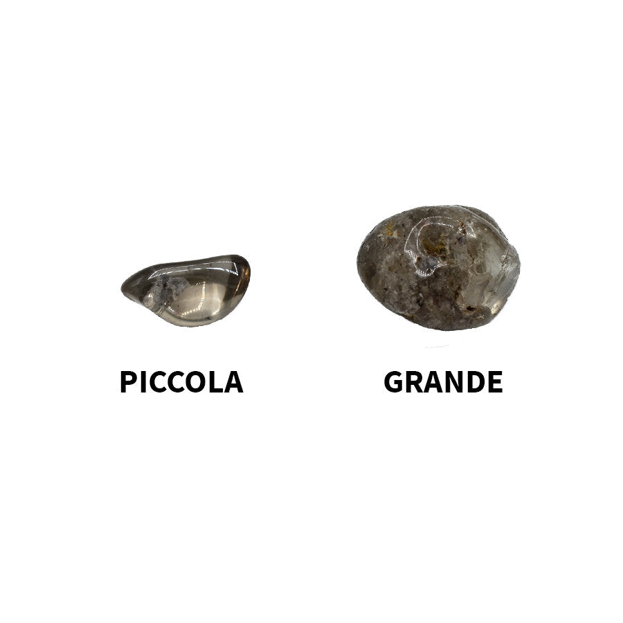 Quarzo fumè burattato