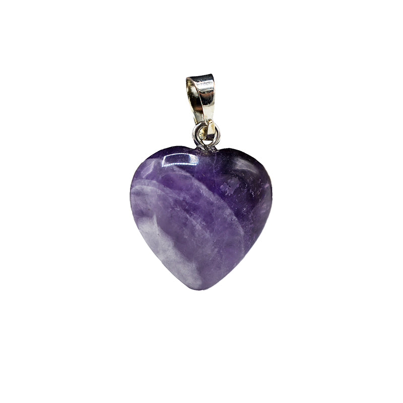 Ciondolo cuore in Quarzo Ametista