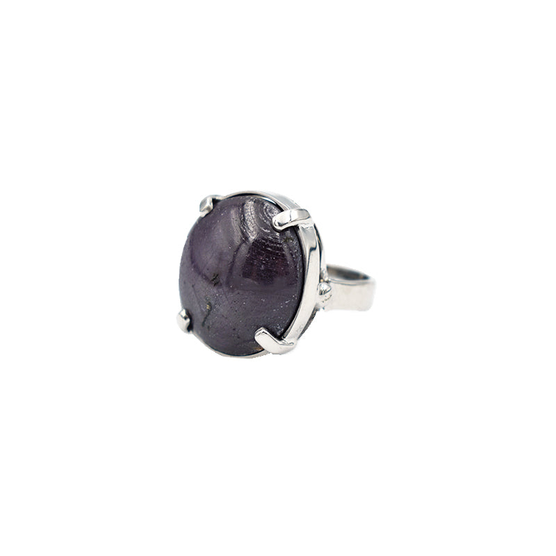 Anello in argento 925 in Zaffiro Stellato