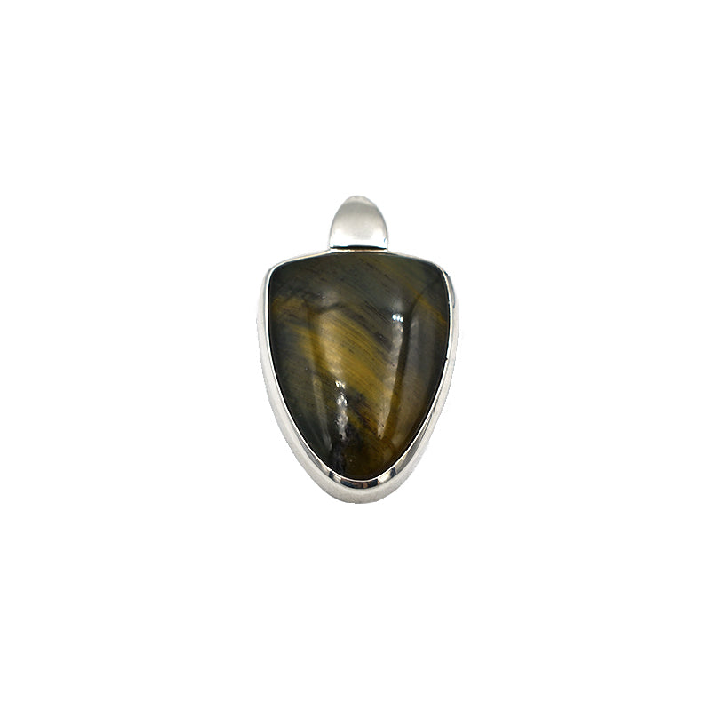 Ciondolo in Occhio di Tigre in Argento 925