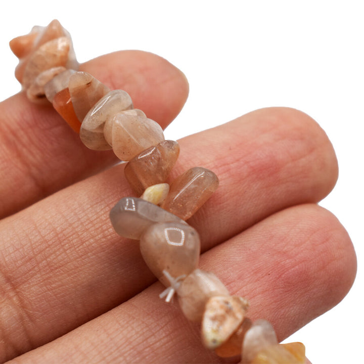 Bracciale in chips di Pietra di Luna