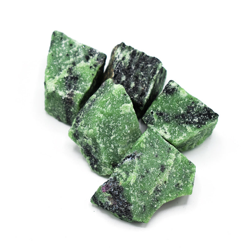Rubyfuchsite grezza