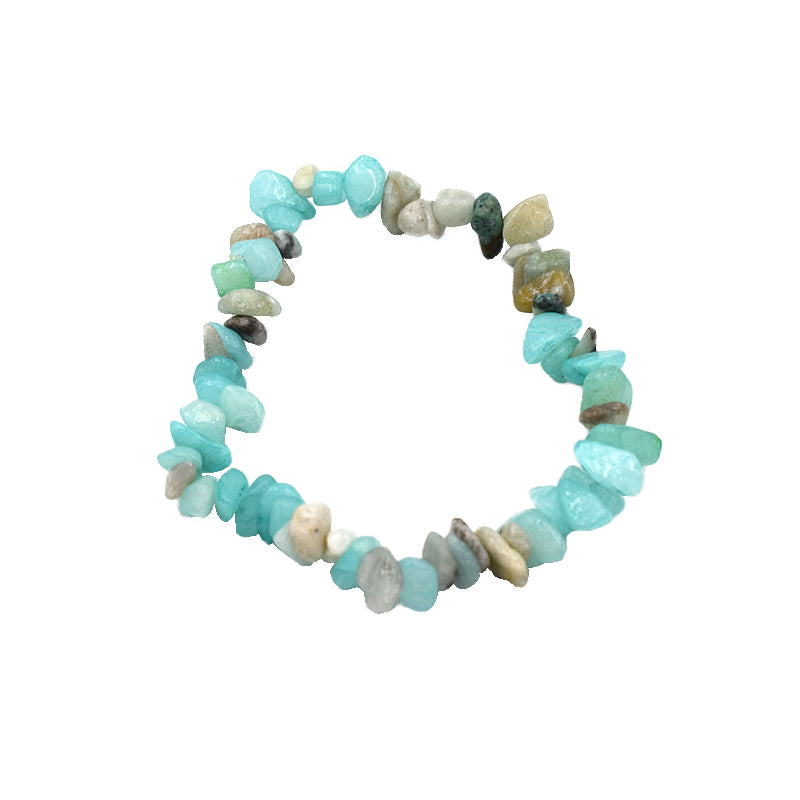 Bracciale in chips di Amazzonite