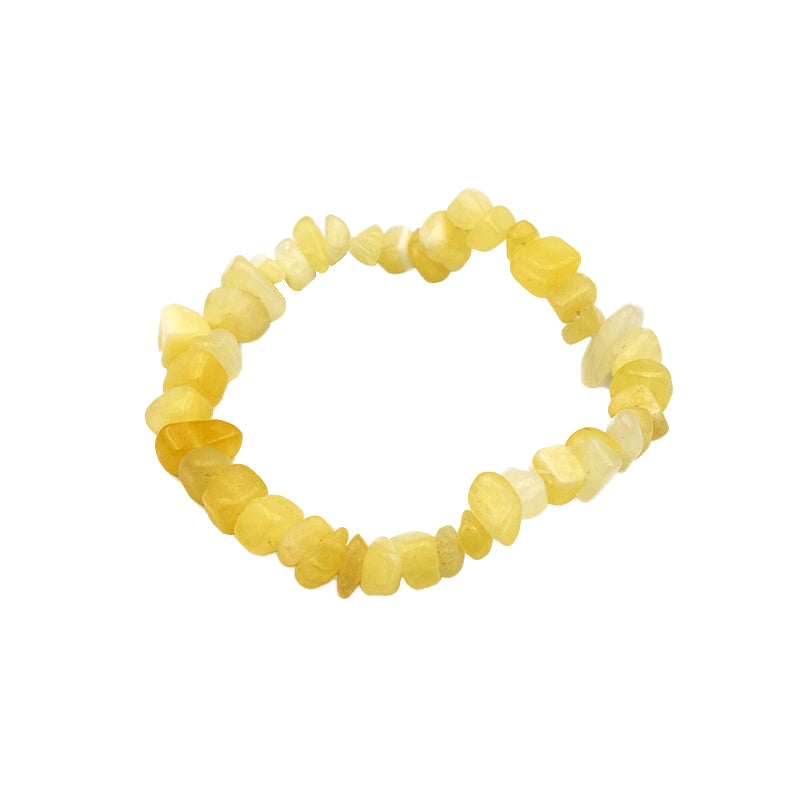 Bracciale in chips di Calcite Gialla